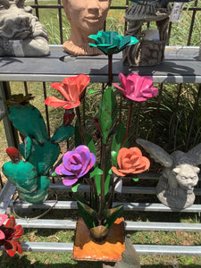 Multi Color Rose Vase