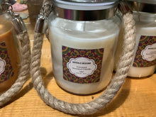 Load image into Gallery viewer, Crystalo Creations 18oz Jar Candle with Rope
