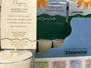 Reiki Votive Candles from Crystal Journey