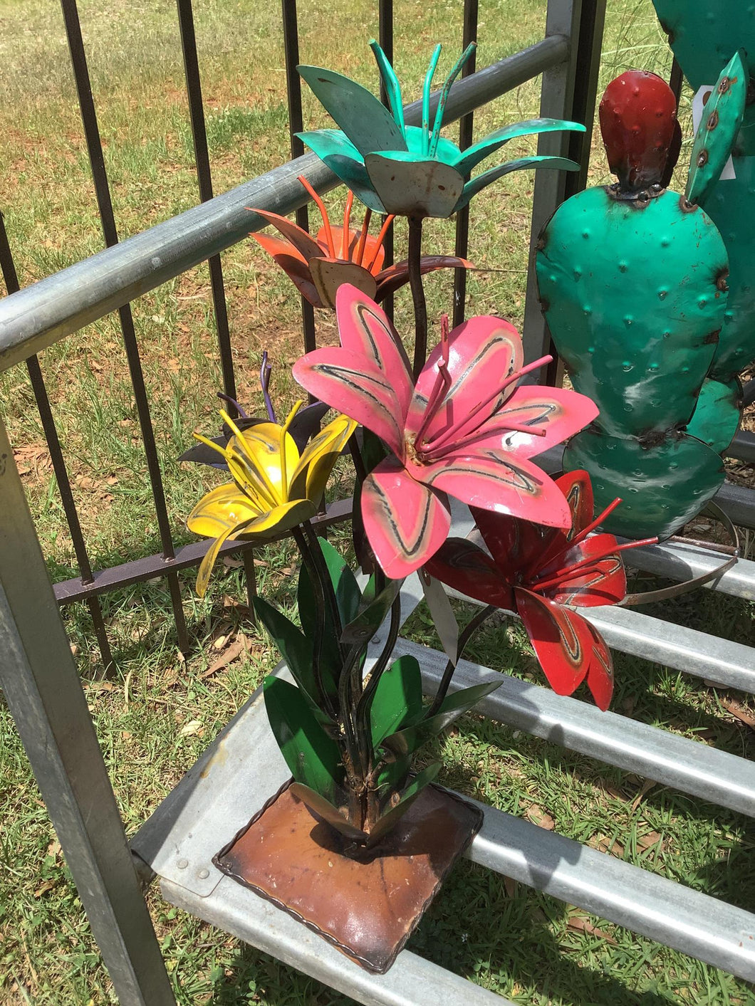 Multi Color Lily Vase
