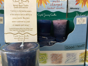 Reiki Votive Candles from Crystal Journey