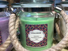 Load image into Gallery viewer, Crystalo Creations 18oz Jar Candle with Rope

