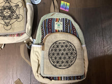 Load image into Gallery viewer, Small Hemp Printed Backpack
