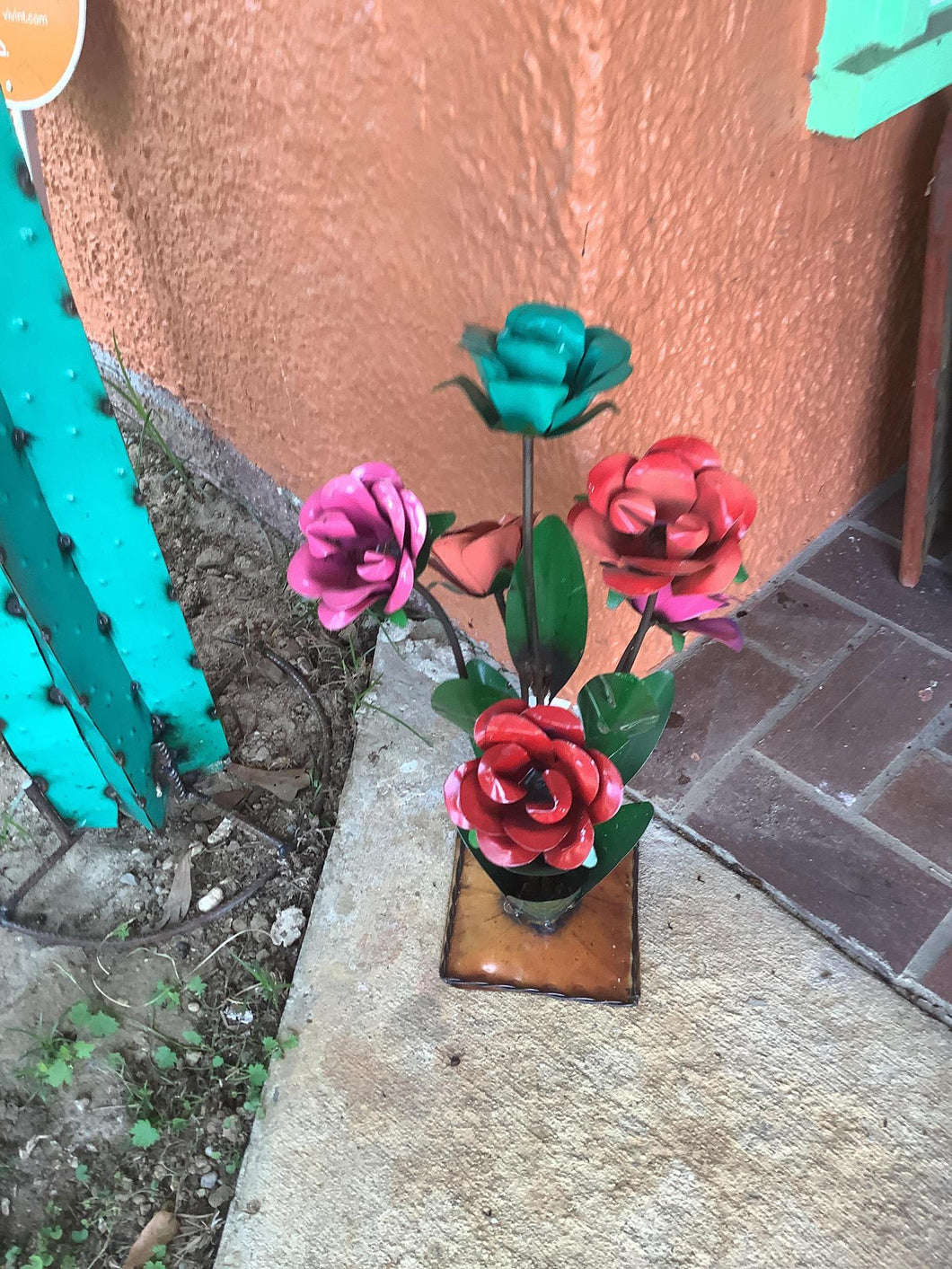 Multi Color Rose Vase