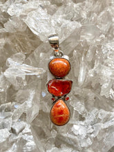 Load image into Gallery viewer, Pendant, Sponge Coral &amp; Citrine
