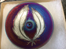 Load image into Gallery viewer, Round raku incense burner
