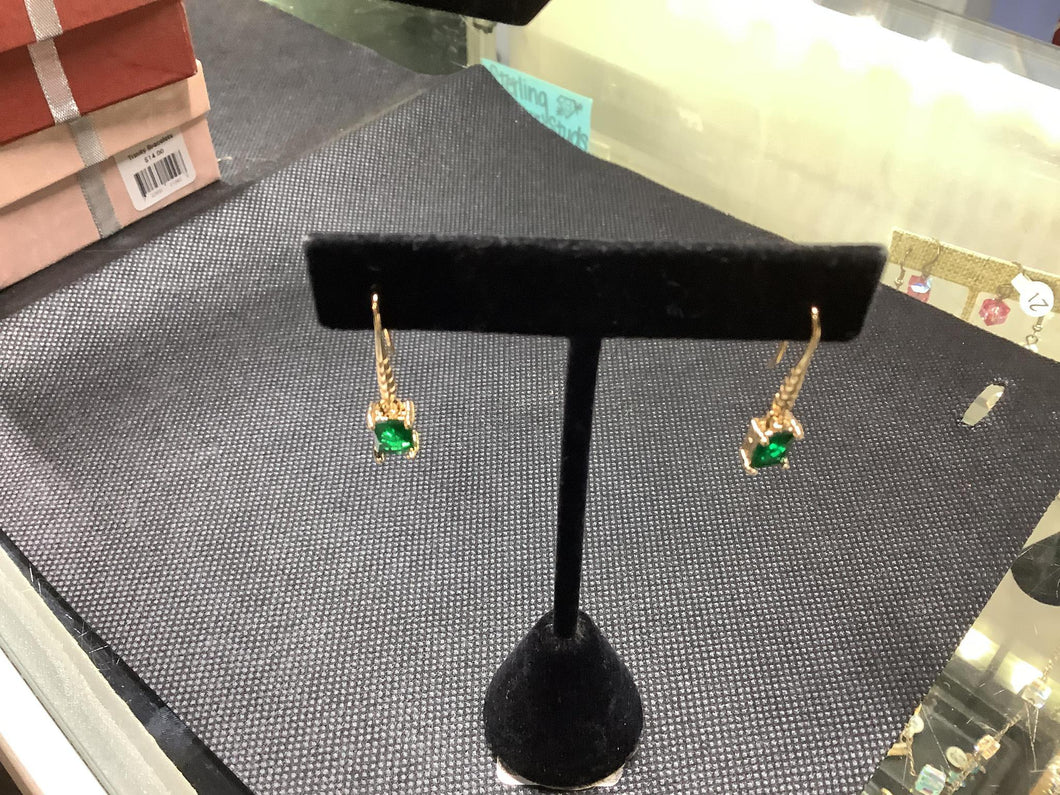 Emerald Dangle Earring