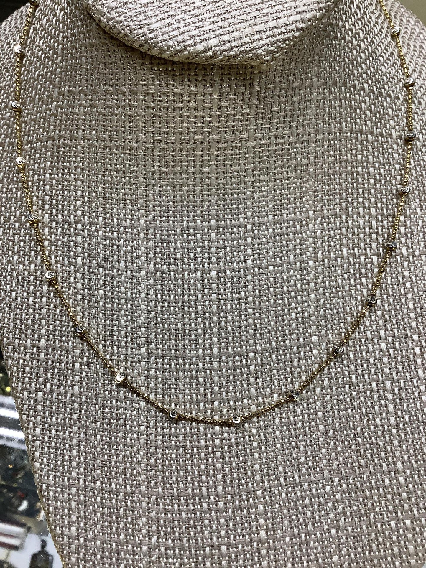 Gold Moon Cut Necklace