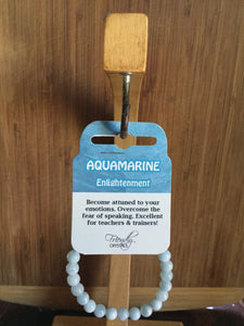 Aquamarine Natural Stone Bracelet 8mm