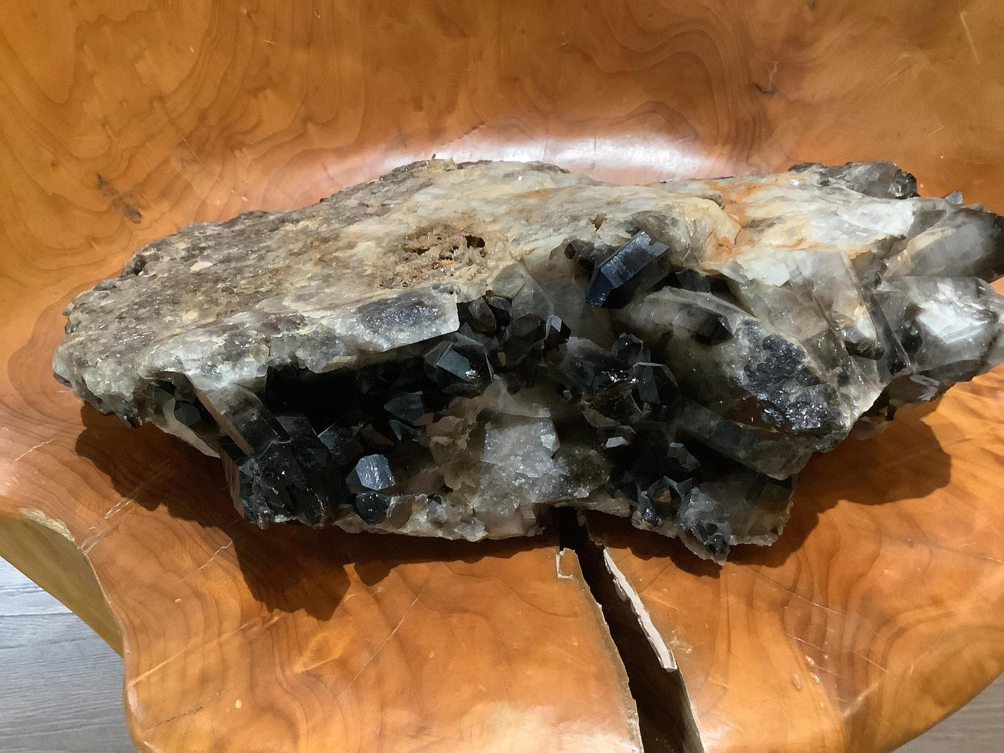 Dark Smoky Quartz Clusters