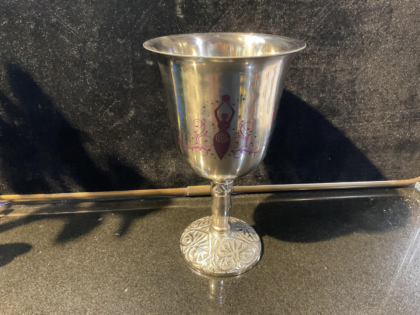 Brass Chalice Silver Finish 5"