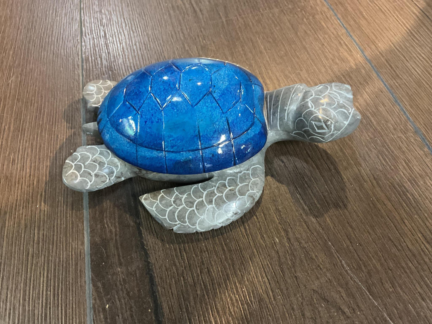 Marble Sea Turtle Trinket Box