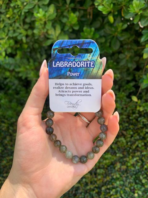 Labradorite Natural Stone Bracelet 8mm