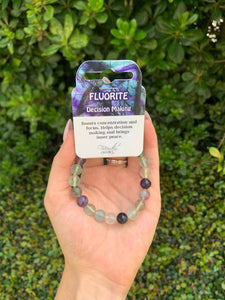 Fluorite Natural Stone Bracelet 8mm