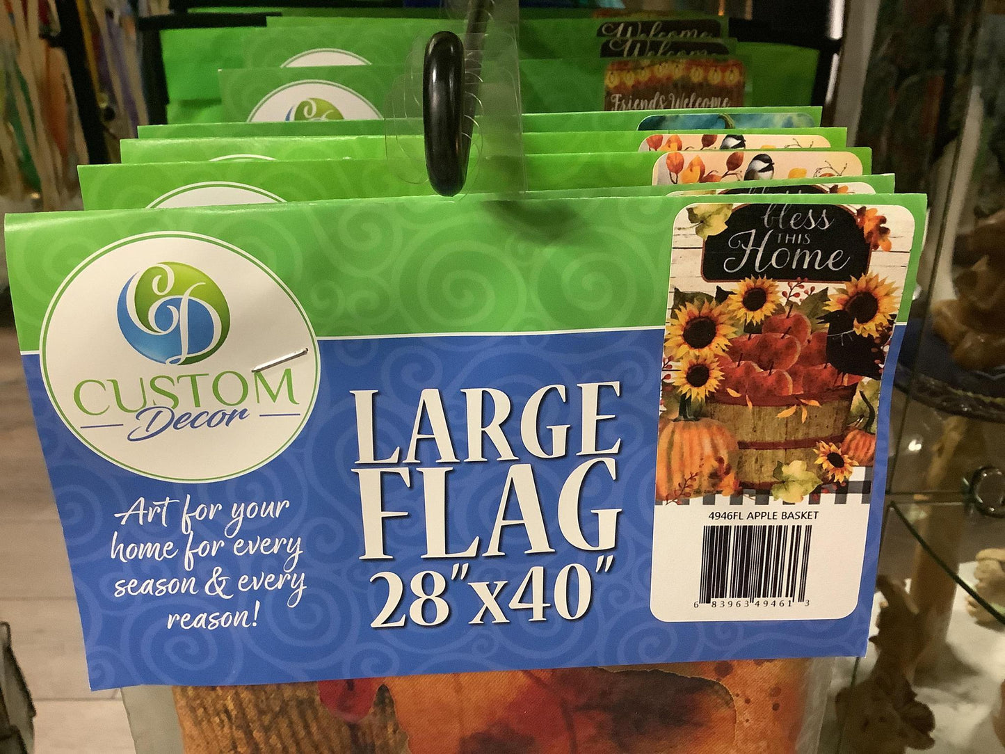 Fall Flags House Size