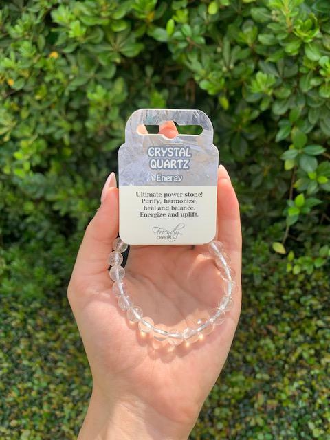 Quartz Crystal Natural Stone Bracelet 8 mm