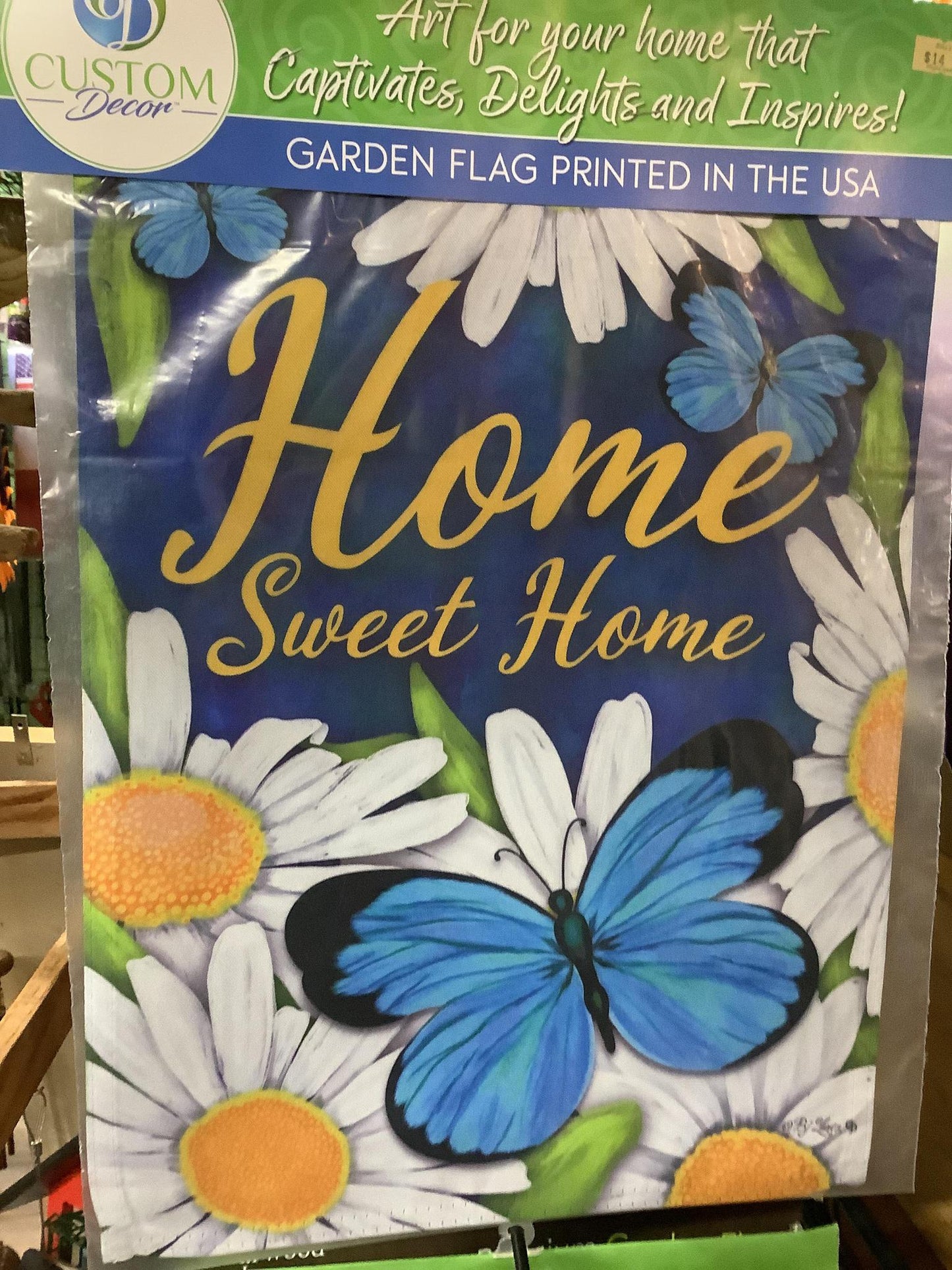 Blue Butterflies Garden Flag