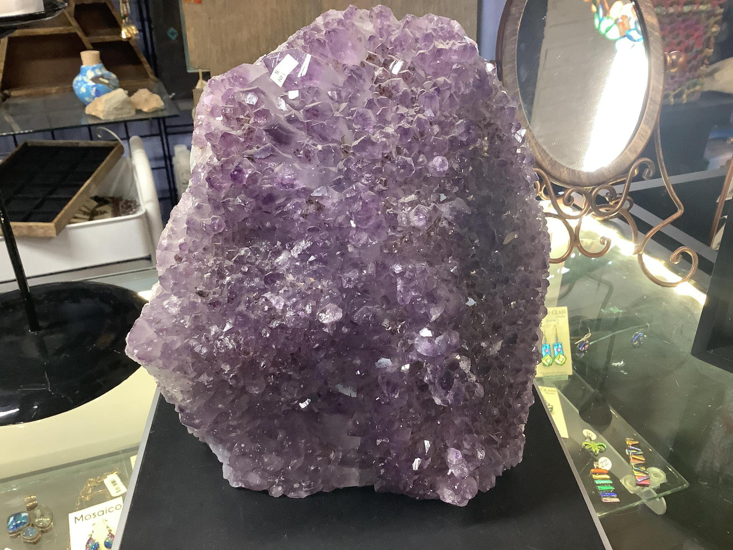 Large Unpolished Amethyst Druzy Clusters