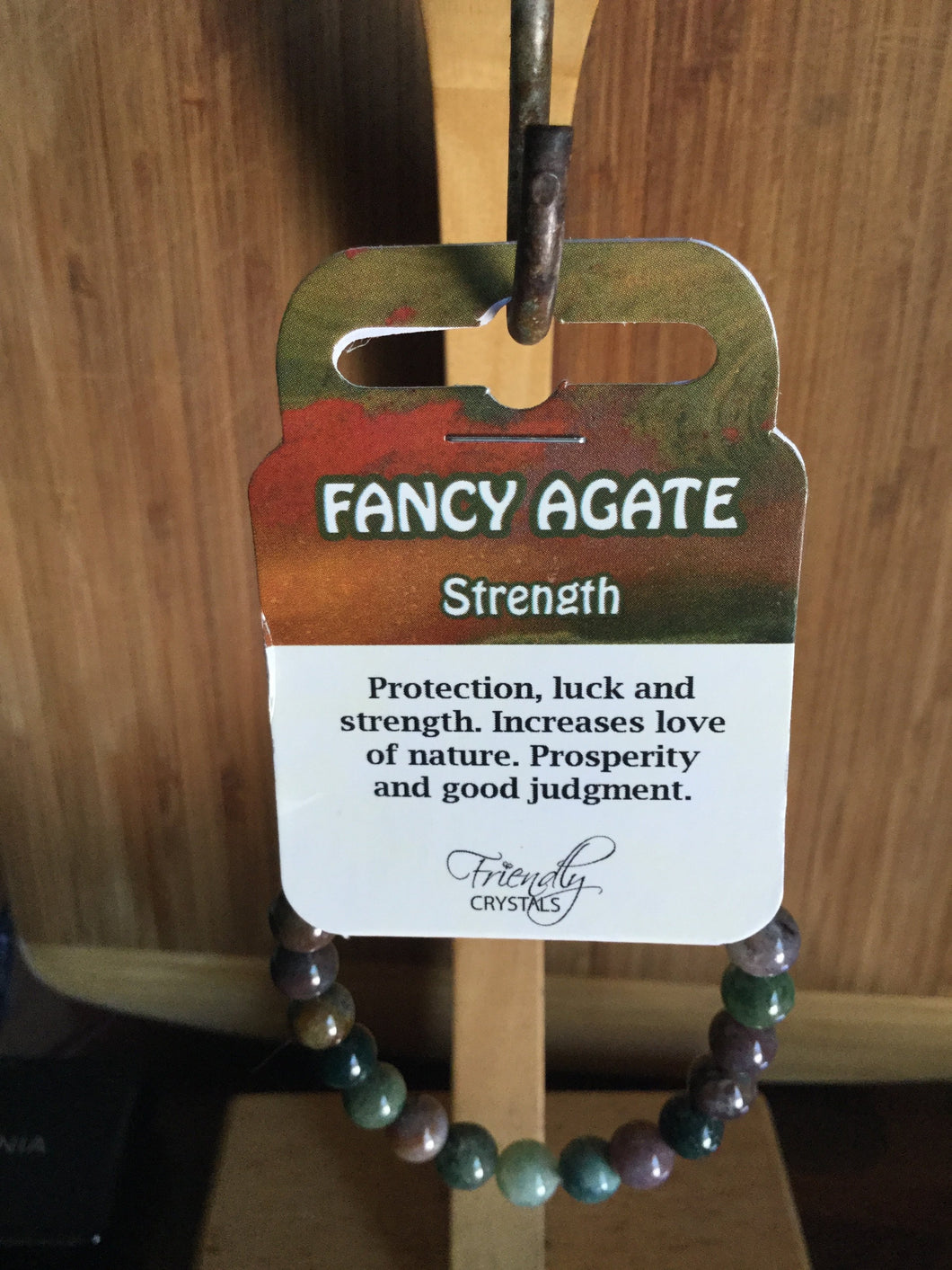 Fancy Agate Natural Stone Bracelet 8mm
