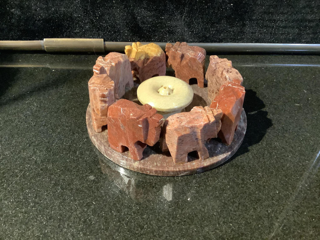 SoapStone Elephants Incense Burner