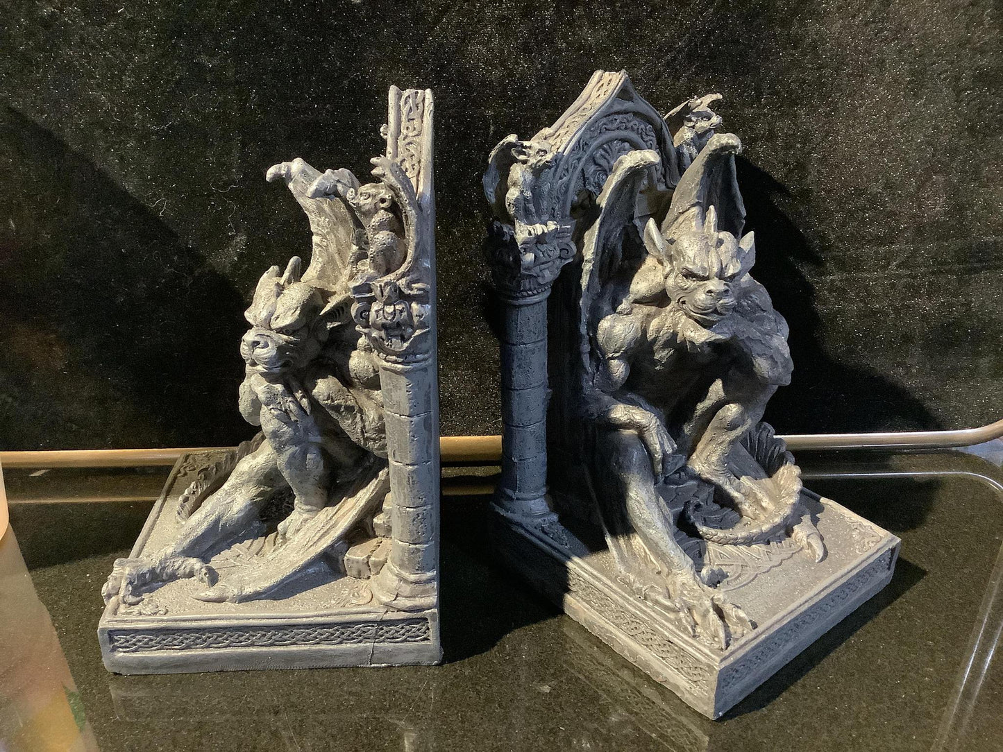 Gargoyle bookends