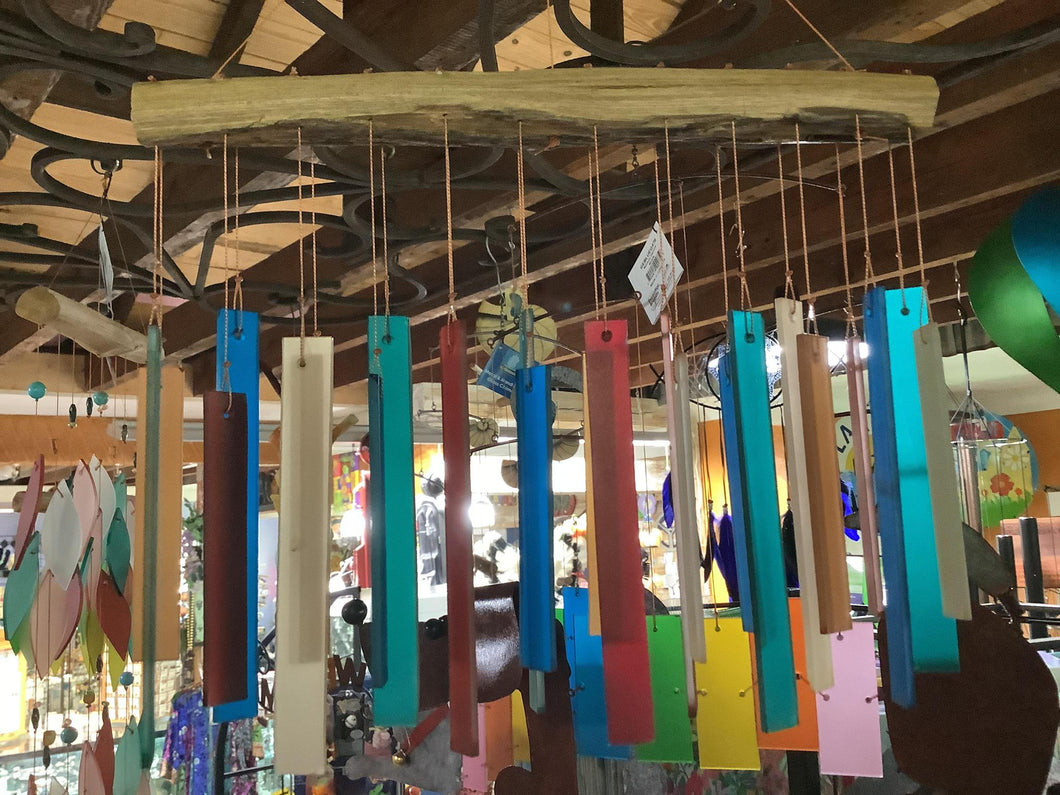 Driftwood and Glass Chimes