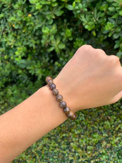 Bronzite Natural Stone Bracelet 8 mm