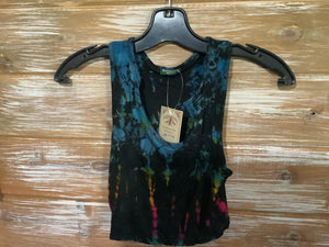 Tie-Dye Spandex Crop Top