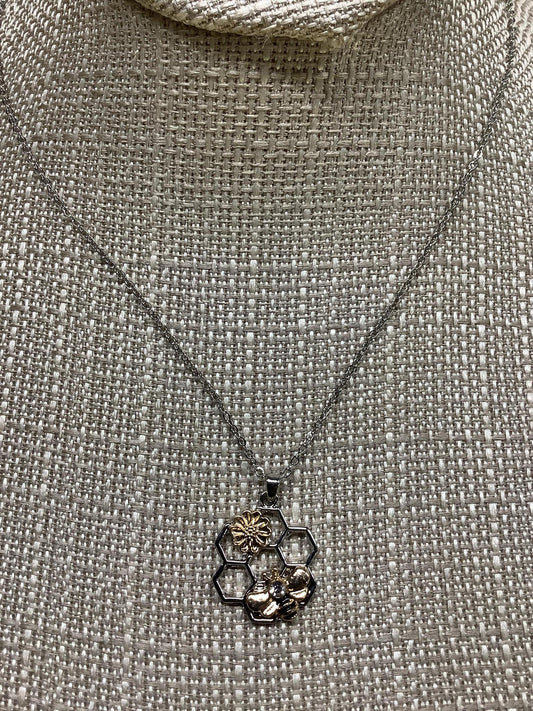 Honeybee two tone Necklace