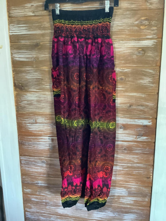 Smocked Rayon Pants