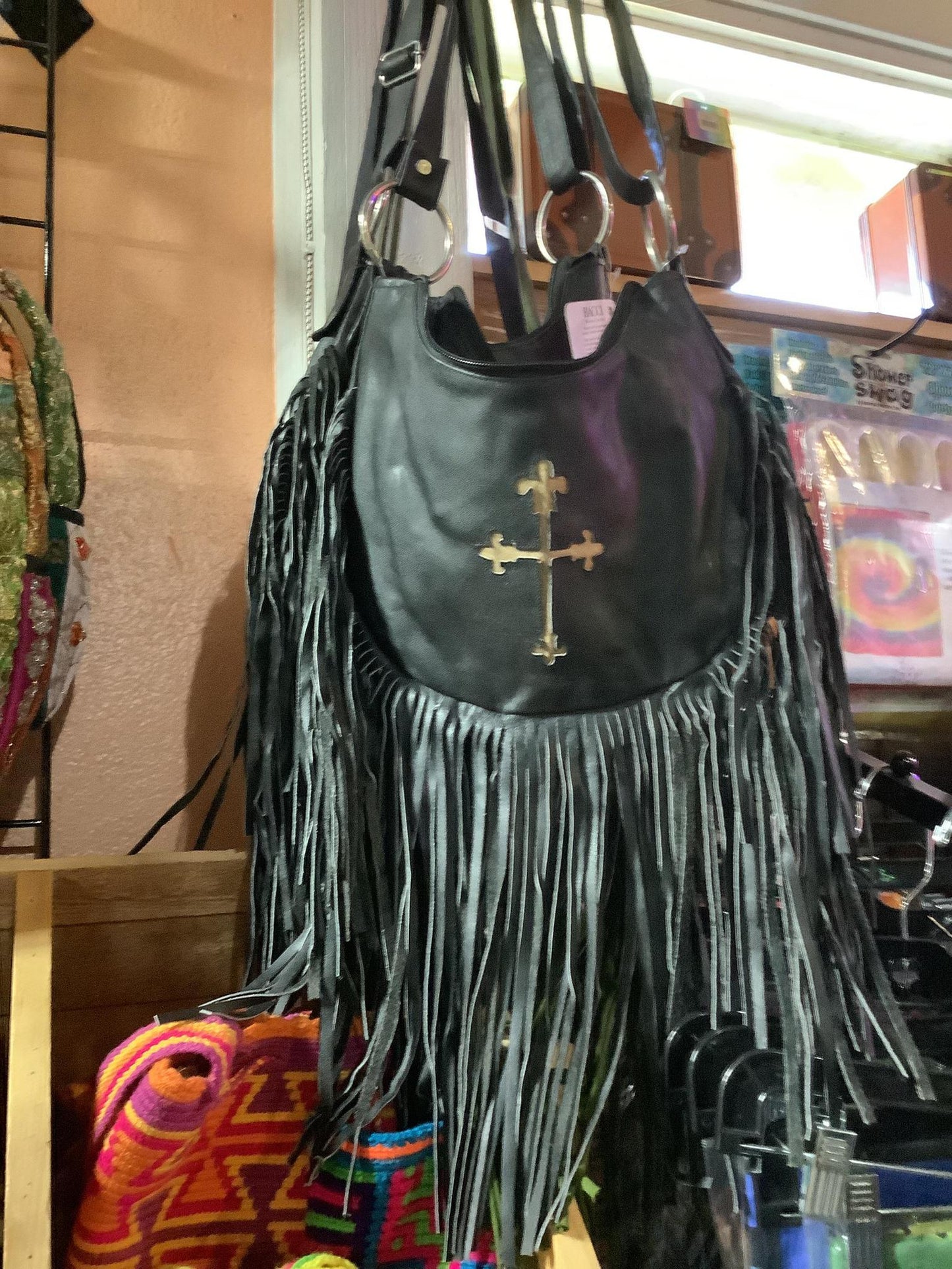 Leather Fringe Purse Large 201581