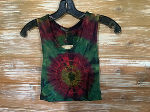 Tie-Dye Spandex Crop Top