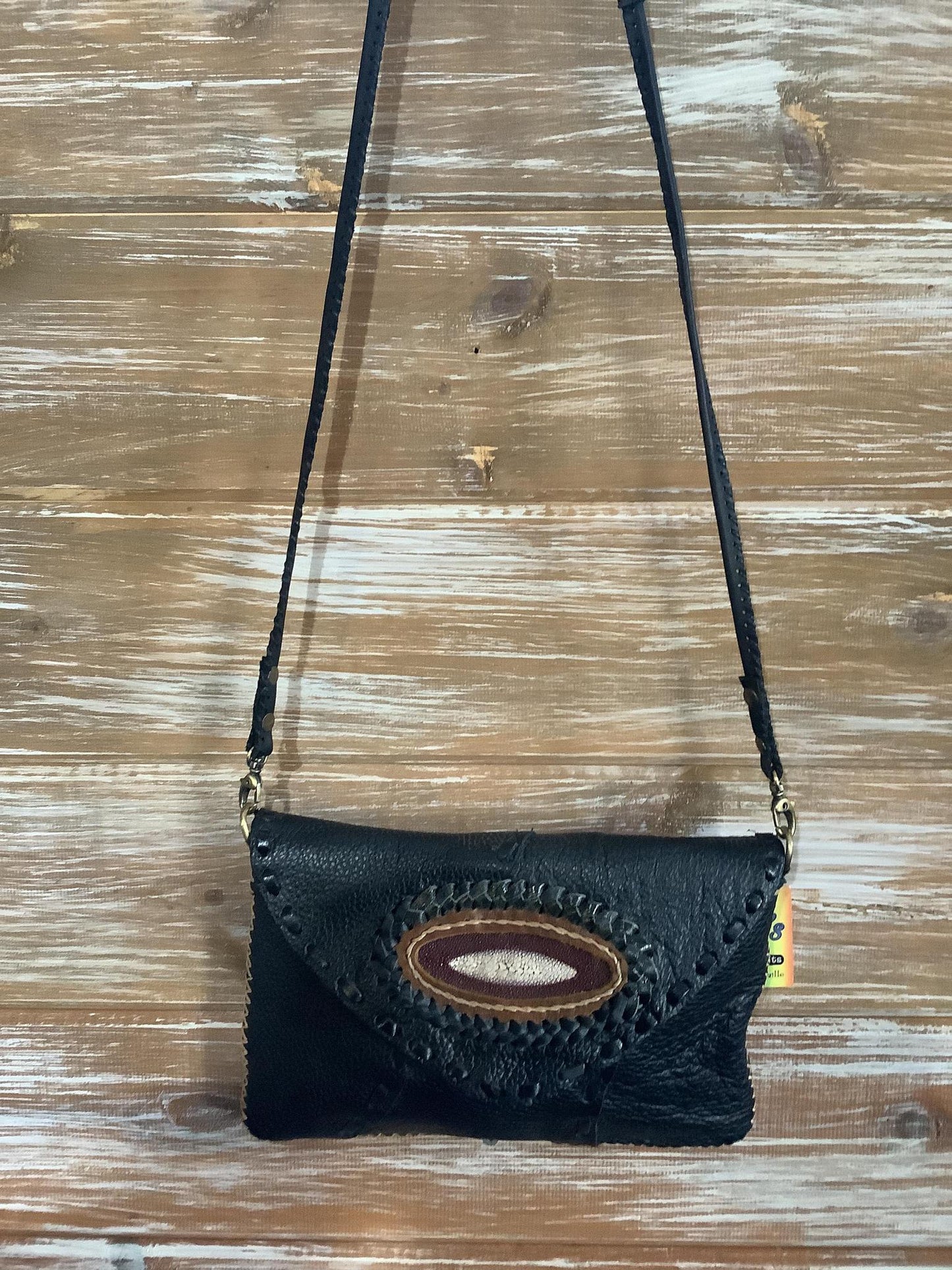 Black Crossbody W/Stingray