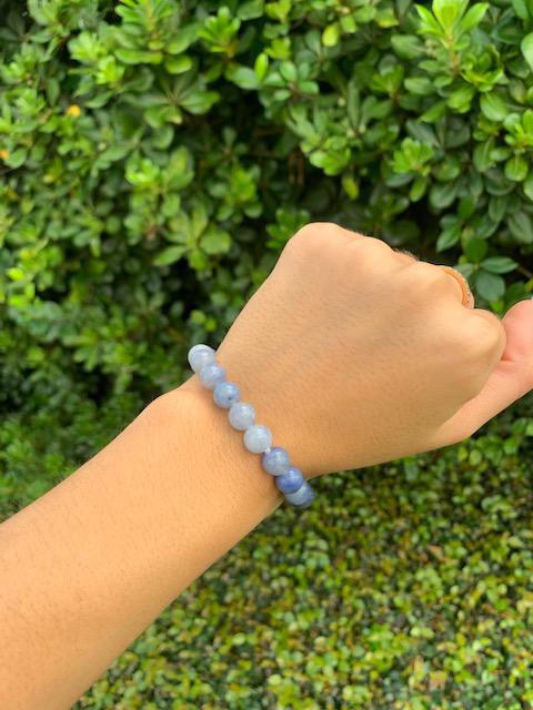 Blue Aventurine natural stone bracelet 8mm