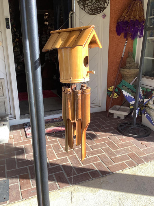 Bamboo Birdhouse Chime