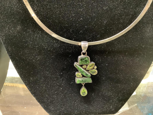 Sterling Silver Green Tourmaline/Peridot