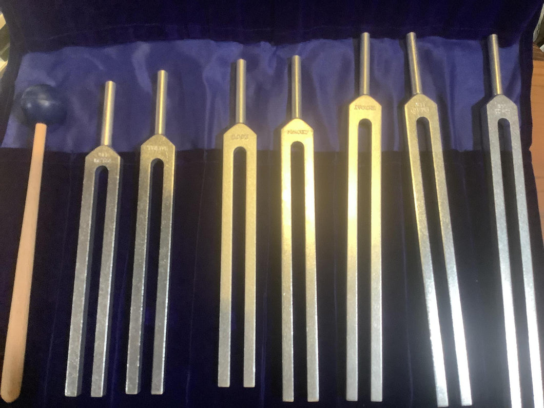 Seven Chakra Tuning Fork Set