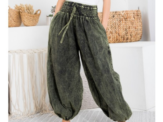 Heavy Cotton Harem Pants