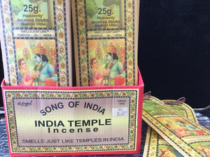 R.Expo India Temple Incense 25 Gr 20 Sticks