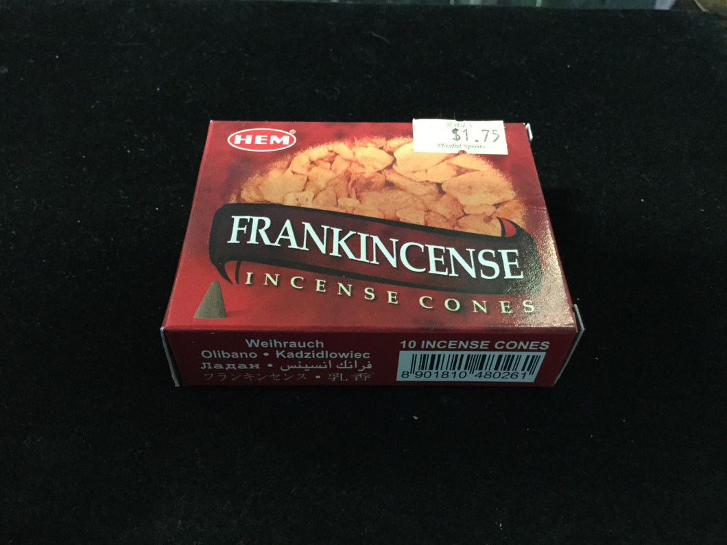Hem Frankincense Cones 10 ct.