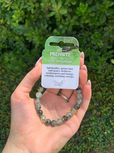 Prehnite Natural Stone Bracelet 8mm
