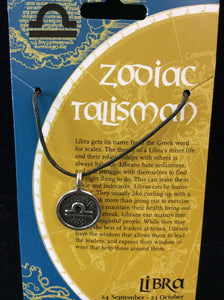 Zodiac Pendant on Cord Small